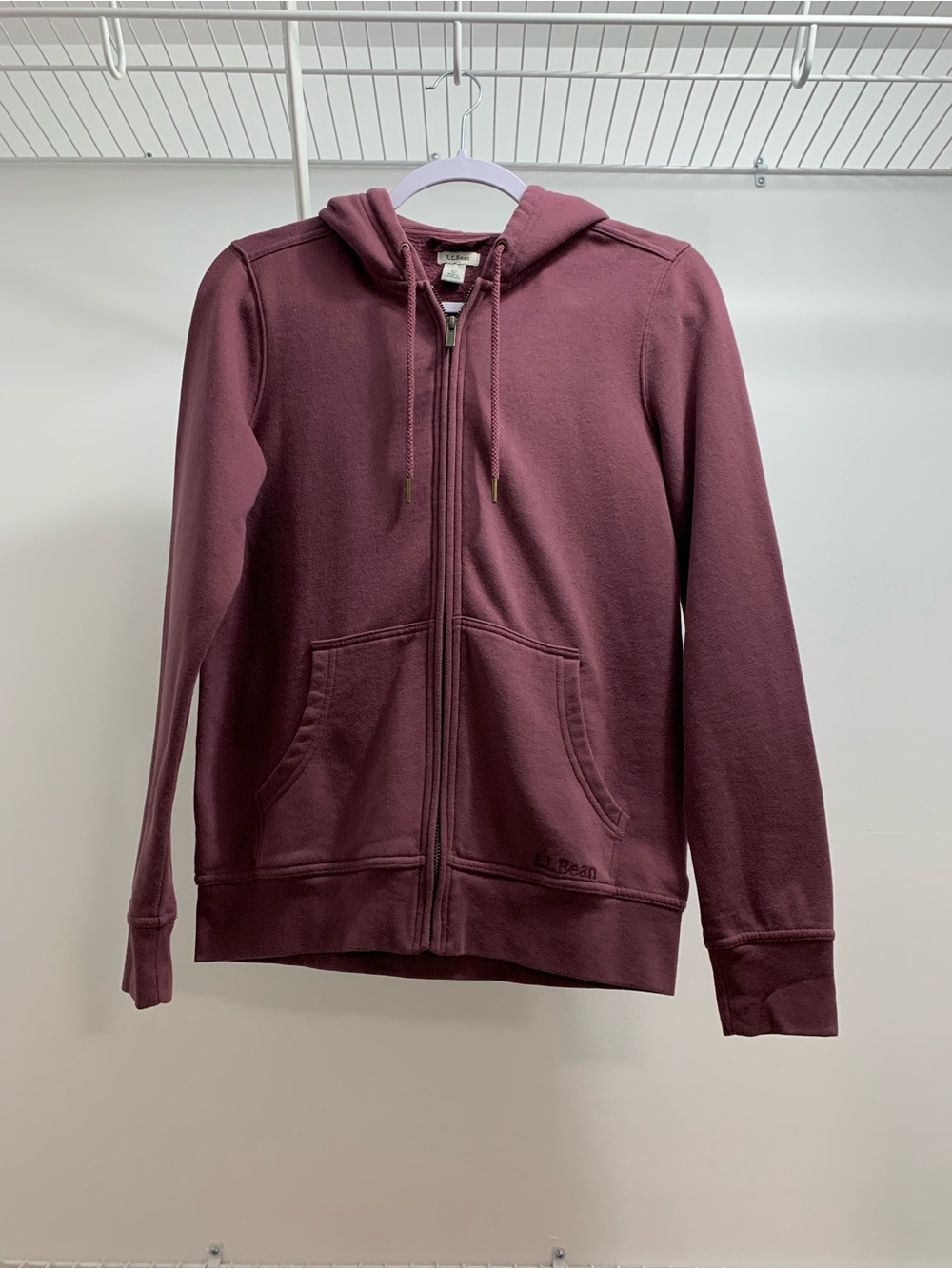 L.L. Bean 1912 Full-Zip Hoodie in Eggplant